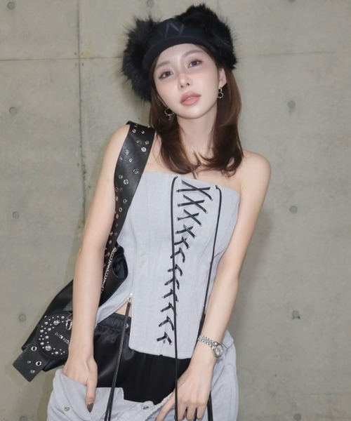 JOSE MOON（ジョゼムーン） LACEUP SWEAT BUSTIER/レースアップ