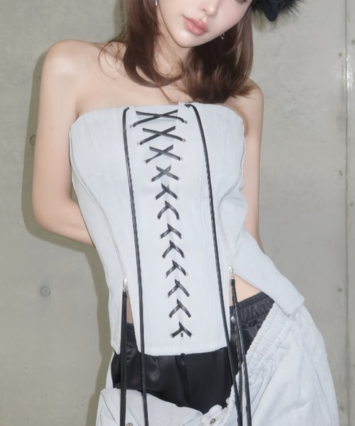 JOSE MOON（ジョゼムーン） LACEUP SWEAT BUSTIER/レースアップ