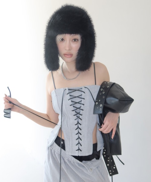 JOSE MOON（ジョゼムーン） LACEUP SWEAT BUSTIER/レースアップ