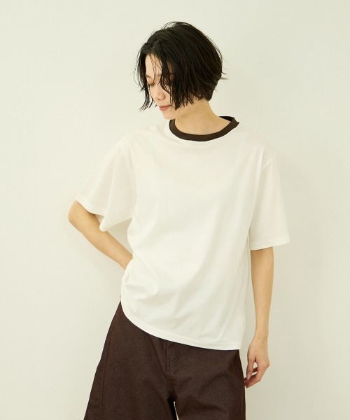VICKY（ビッキー） tシャツ 半袖 アセジミボウシ リンガーTシャツ