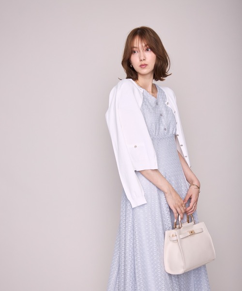 ダグ無し試着のみ［be witth M］Misayoメッシュロゴガーディガン MISCH MASCH（ミッシュマッシュ） カーディガン uvカット 2026春夏新作