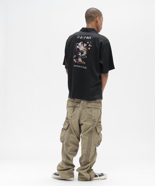 激レア　新品　デッドストック　AXO レーシングシャツ　当時物 AVIREX（アヴィレックス） シャツ 半袖 SOUVENIR S/S SHIRT”DRAGON