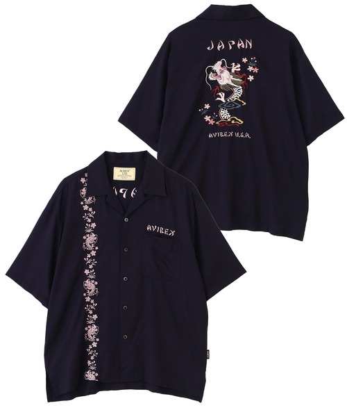 AVIREX（アヴィレックス） シャツ 半袖 SOUVENIR S/S SHIRT”DRAGON