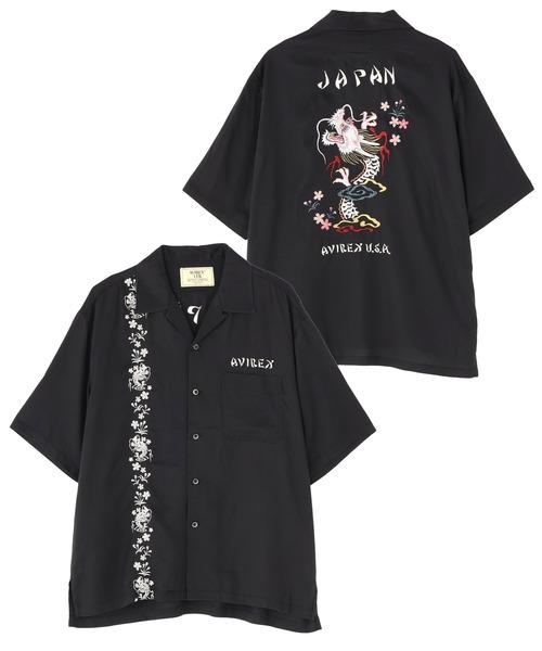 AVIREX（アヴィレックス） シャツ 半袖 SOUVENIR S/S SHIRT”DRAGON
