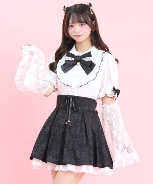 Secret Honey（シークレットハニー） ブラウス シャツ 半袖 フレア袖 