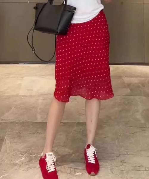 スカート レッドドット シフォンスカート : ZOZOTOWN Yahoo!店 - 通販