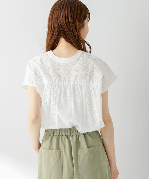 「URBAN RESEARCH Sonny Label」 半袖ブラウス FREE ブラック レディース_画像10