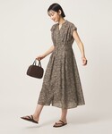 ワンピース シアー タック フレア フレンチス...の詳細画像2