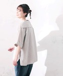 ブラウス シャツ 半袖 セーラー襟のブラウス ...の詳細画像1