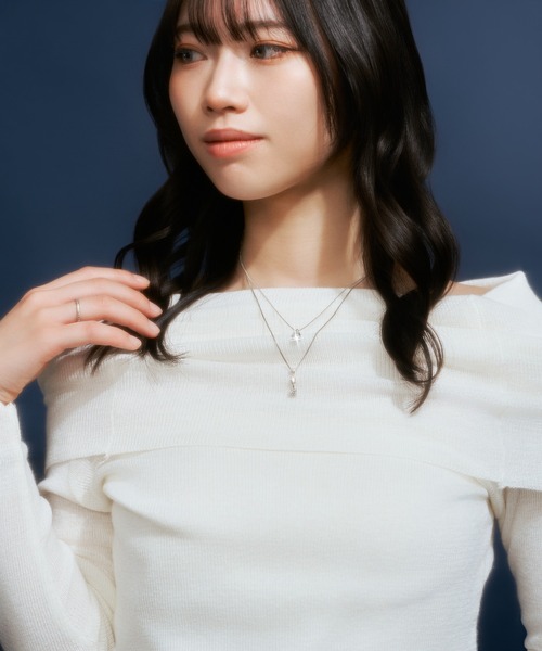 「Jewel closet by L&Co.」 ネックレス FREE ホワイトゴールド レディース_画像2