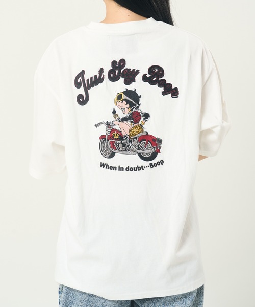 BETTY BOOP（ベティ ブープ） tシャツ BETTYバイクTEE(M1) メンズ