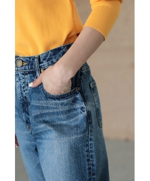 「BLACK BY MOUSSY」 デニムパンツ 26inch ライトブルー レディース_画像3