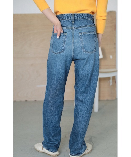 「BLACK BY MOUSSY」 デニムパンツ 26inch ライトブルー レディース_画像4