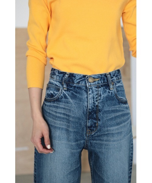 「BLACK BY MOUSSY」 デニムパンツ 26inch ライトブルー レディース_画像6