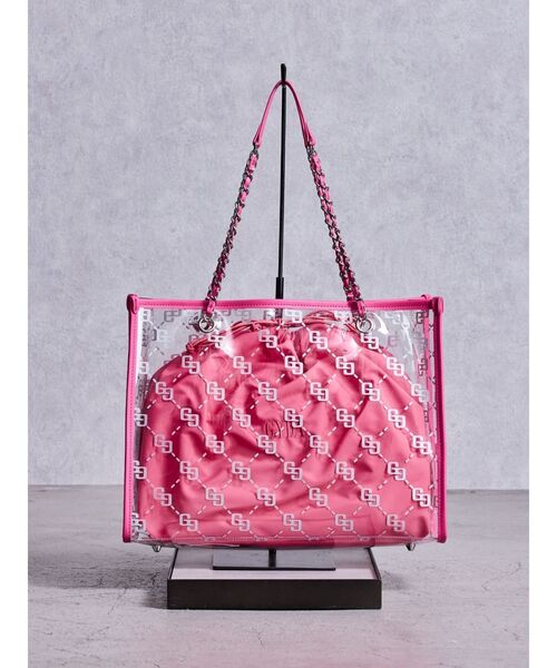 GYDA（ジェイダ） トートバッグ GG glitter print clearトートBAG
