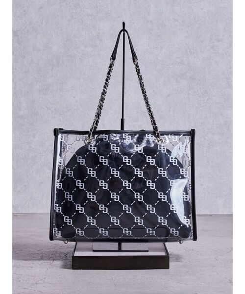GYDA（ジェイダ） トートバッグ GG glitter print clearトートBAG