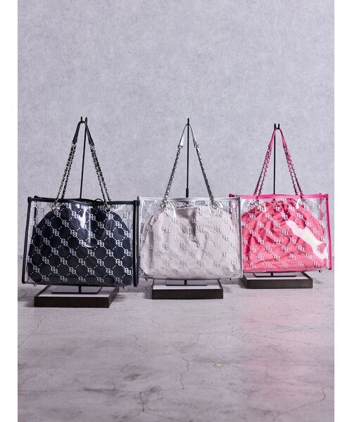 GYDA（ジェイダ） トートバッグ GG glitter print clearトートBAG