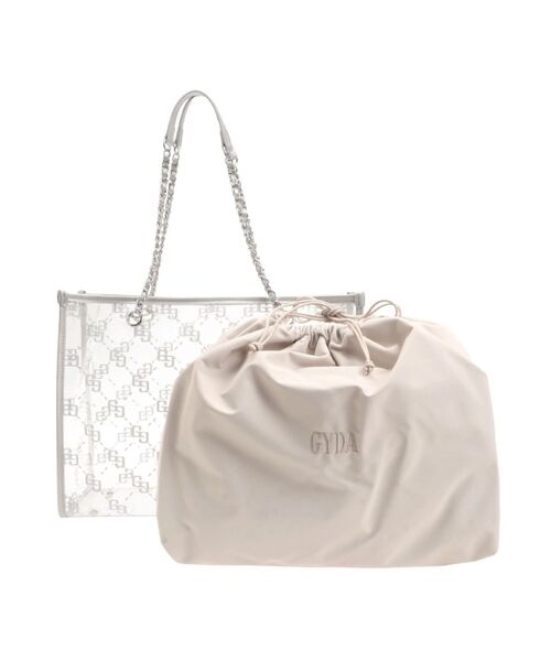 GYDA（ジェイダ） トートバッグ GG glitter print clearトートBAG