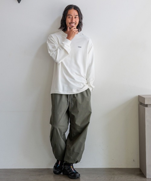 「HEREIAM」 イージーパンツ MEDIUM カーキ メンズ_画像9