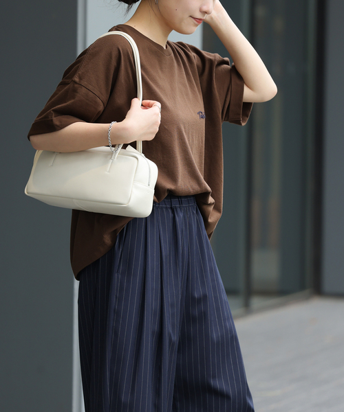 tシャツ 「追加2 / 新色」刺繍ロゴハーフスリーブT レディースの画像
