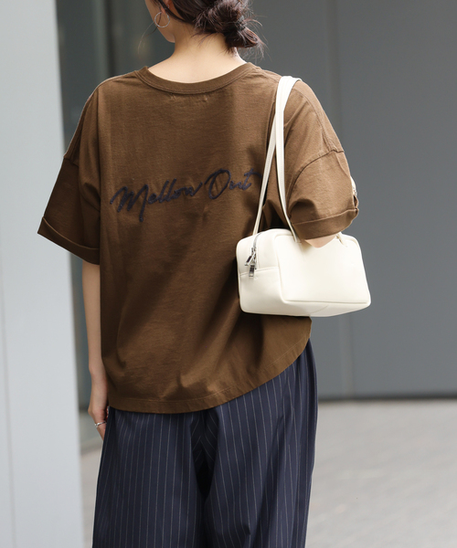 tシャツ 「追加2 / 新色」刺繍ロゴハーフスリーブT レディースの画像