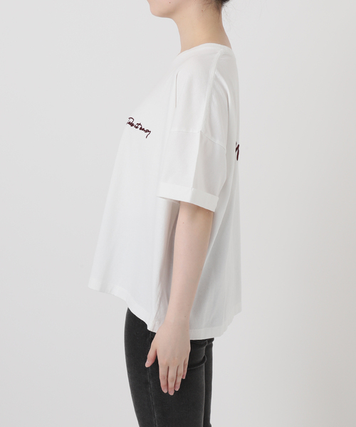 tシャツ 「追加2 / 新色」刺繍ロゴハーフスリーブT レディースの画像