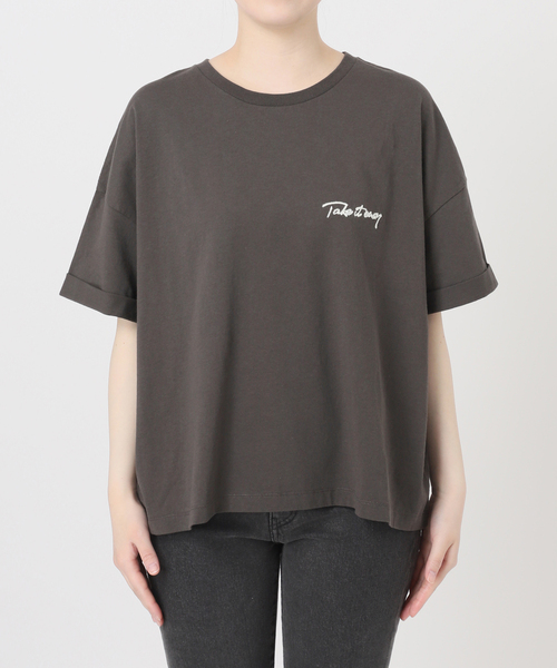 tシャツ 「追加2 / 新色」刺繍ロゴハーフスリーブT レディースの画像