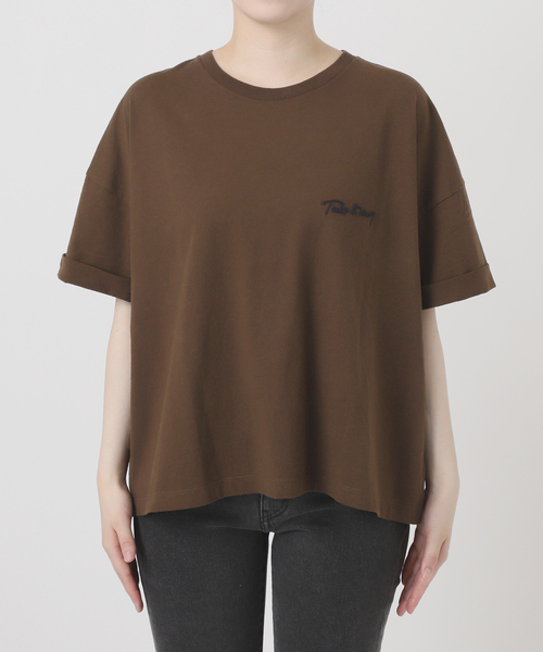 tシャツ 「追加2 / 新色」刺繍ロゴハーフスリーブT レディースの画像