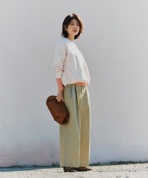 「uncrave」 チノパンツ 00 ベージュ レディース_画像6
