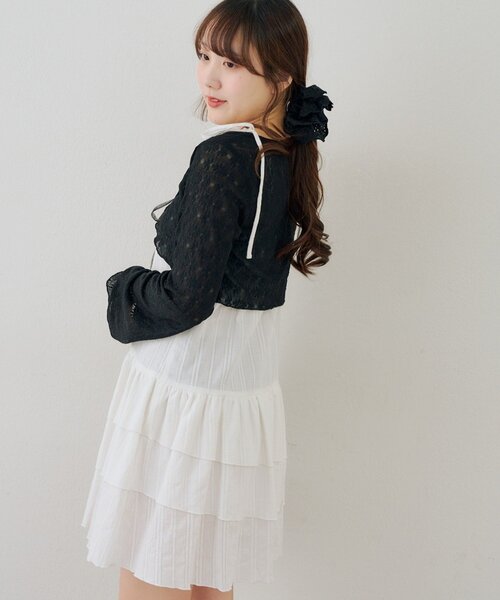 「continuer de NICE CLAUP」 コンビワンピース FREE オフホワイト レディース_画像8