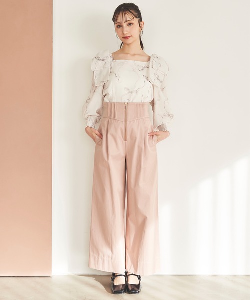 「31 Sons de mode」 7分袖ブラウス 36 チャコールグレー レディース_画像9