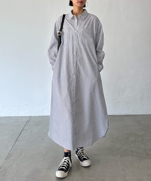DOUX ARCHIVES（ドゥアルシーヴ） シャツワンピース ストライプシャツ