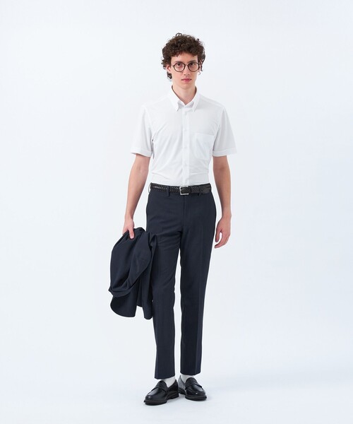 「MACKINTOSH PHILOSOPHY」 半袖シャツ 40 ネイビー メンズ_画像2