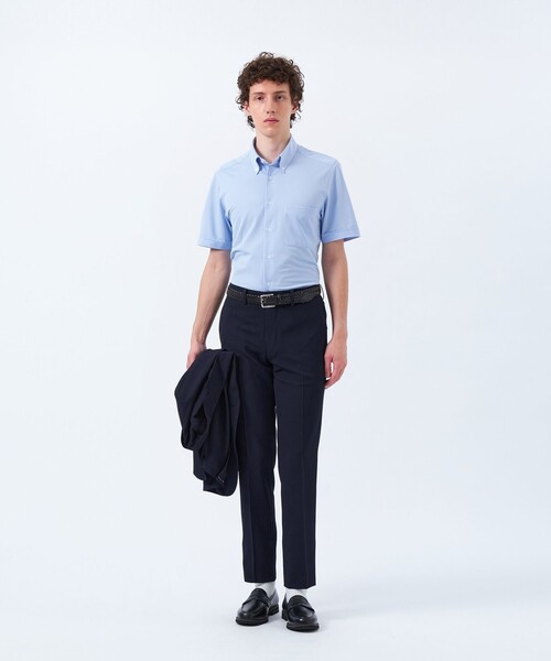 「MACKINTOSH PHILOSOPHY」 半袖シャツ 40 ネイビー メンズ_画像3