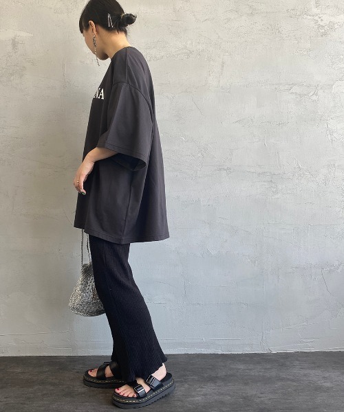 「AMERICANA」 半袖Tシャツ ONE SIZE ライトグリーン レディース_画像2