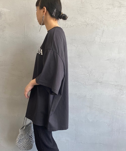 「AMERICANA」 半袖Tシャツ ONE SIZE ライトグリーン レディース_画像4