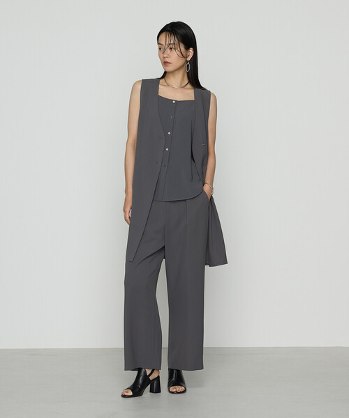「COMME CA」 パンツ 7号 グレイッシュベージュ レディース_画像3
