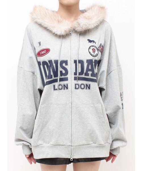 jouetie（ジュエティ） パーカー 「LONSDALE×jouetie」ZIPフーディー