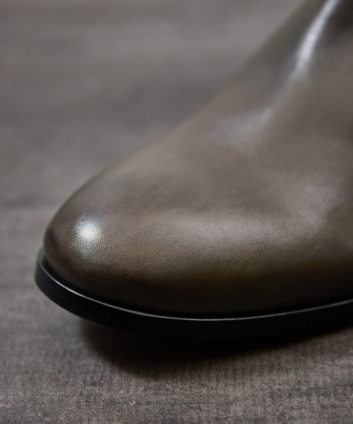 ブーツ PADRONE パドローネ / BL SIDE GORE BOOTS サイドゴアレザーヒールブーツ 日本製 / PU8394-1101 メンズの画像