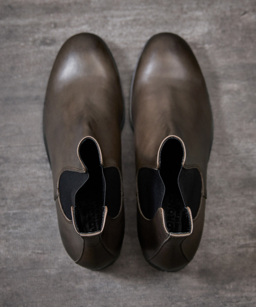 ブーツ PADRONE パドローネ / BL SIDE GORE BOOTS サイドゴアレザーヒールブーツ 日本製 / PU8394-1101 メンズの画像
