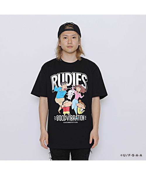 RUDIE'S（ルーディーズ） tシャツ RUDIE'S x CRAYON SHINCHAN FAMILY-T