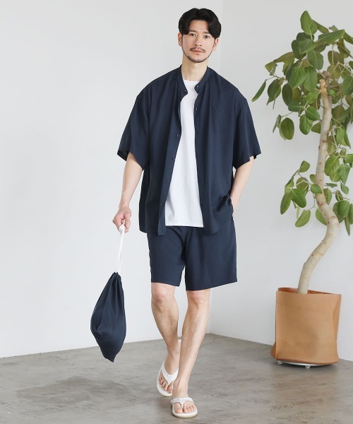 LIL VENDARS シャツ 「巾着付き3点セット」レーヨン半袖バンド