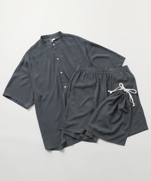 LIL VENDARS シャツ 「巾着付き3点セット」レーヨン半袖バンド