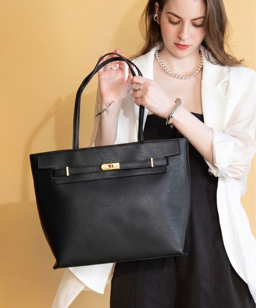 ビジネスバッグ 軽量ビジネスバッグ / ベルト金具 A4トートバッグ / 再入荷 レディースの画像