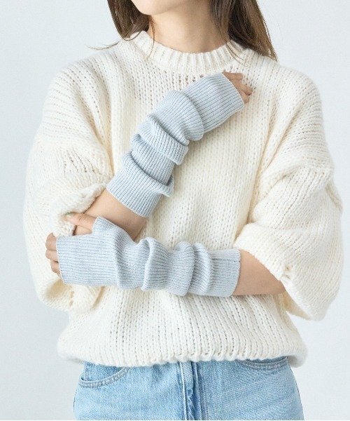 Loco Ocean（ロコオーシャン） アームカバー 無地ニット アーム