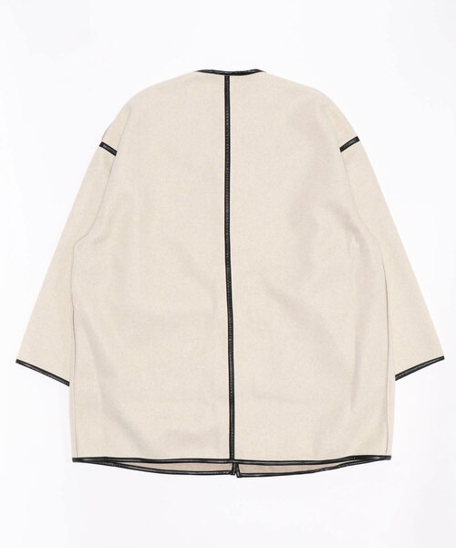 PAPAVER ノーカラーコート コート 「papaver」カットノーカラー