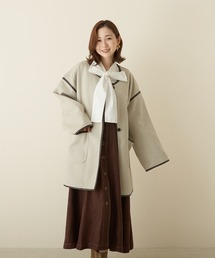 PAPAVER ノーカラーコート コート 「papaver」カットノーカラー