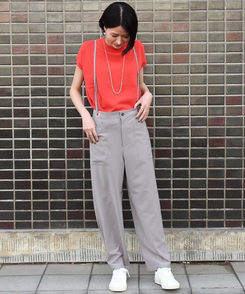 Johnbull パンツ ミリタリーサスペンダーパンツ レディース