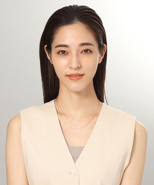 【美品】COCOSHNIK 10K チェーン2連ネックレス　ete AHKAH K10MVチェーン 2連ネックレス（ネックレス） | COCOSHNIK