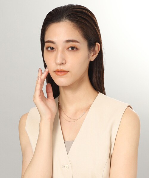 COCOSHNIK（ココシュニック） ネックレス K10PCロング・長アズキ